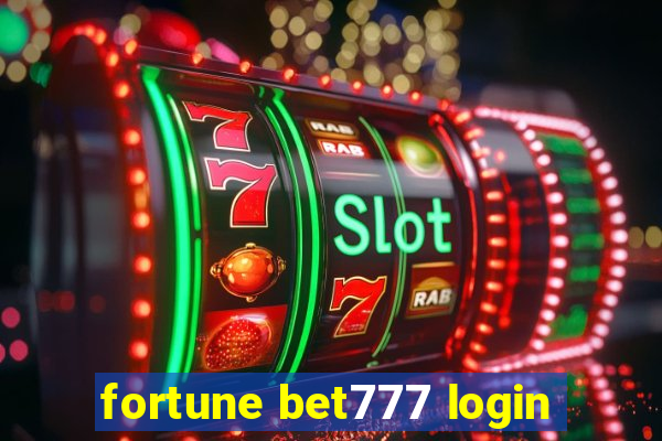 fortune bet777 login